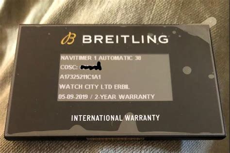 breitling e warranty card fake|Electronic Warranty Card from a dealer not on Breitlings.